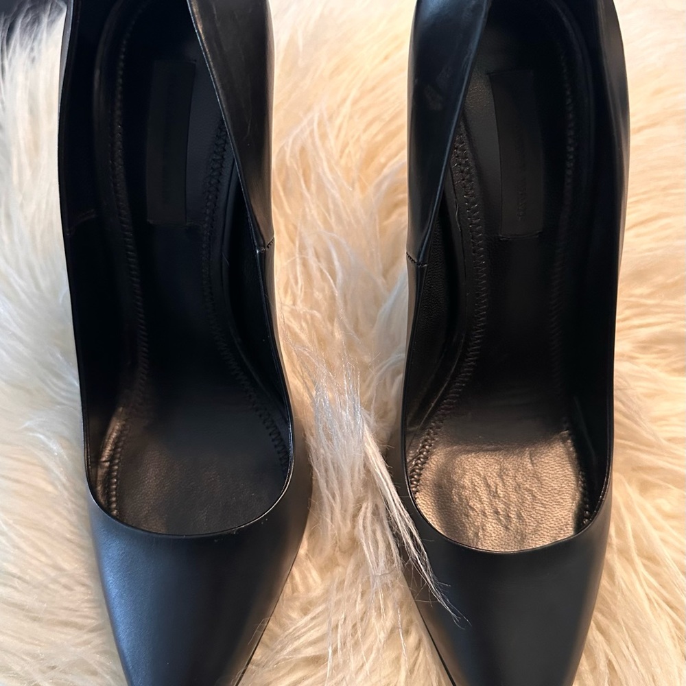 Alexander Wang black leather heels.  Great condition. - Picture 8 of 13